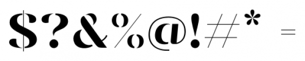 Vanage Regular Font OTHER CHARS