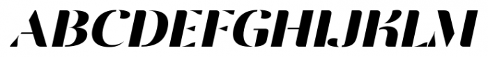 Vanage SemiBold Italic Font UPPERCASE