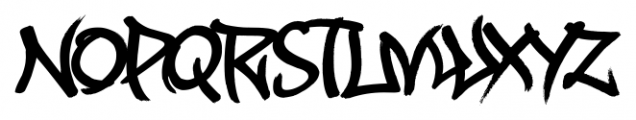 Vandalism Alternate Regular Font LOWERCASE