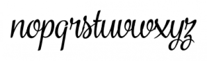 Vanilla Shot Italic Font LOWERCASE