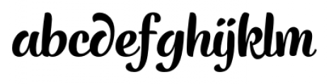 Vanille FY Regular Font LOWERCASE