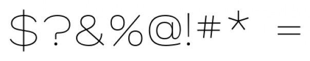 Vanyla 4F Unicase Thin Font OTHER CHARS