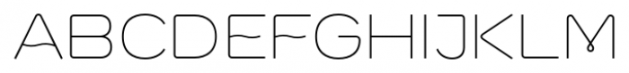 Vanyla 4F Unicase Thin Font UPPERCASE