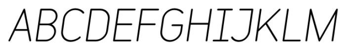Variable Italic Font UPPERCASE