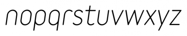 Variable Italic Font LOWERCASE