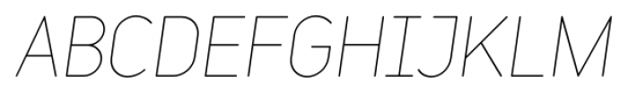 Variable Light Italic Font UPPERCASE
