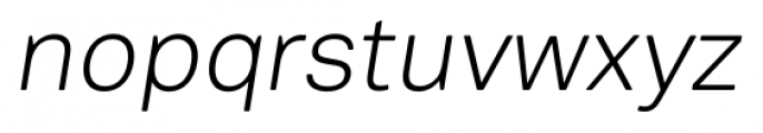 Vaud Display Light Italic Font LOWERCASE