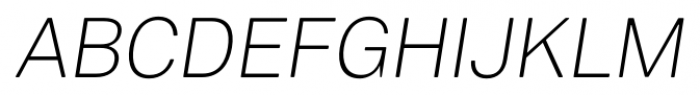 Vaud Display Thin Italic Font UPPERCASE