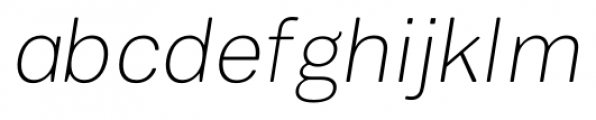 Vaud Display UltraLight Italic Font LOWERCASE