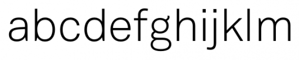 Vaud Light Font LOWERCASE