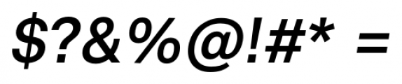 Vaud SemiBold Italic Font OTHER CHARS