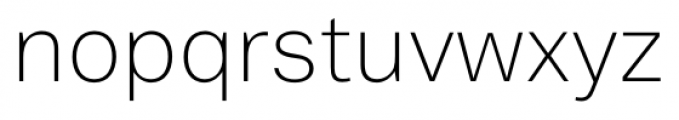 Vaud UltraLight Font LOWERCASE