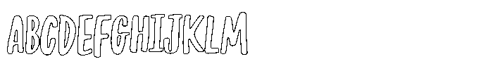 Vacances Outline Font UPPERCASE