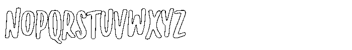 Vacances Outline Font UPPERCASE