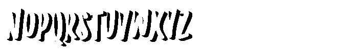 Vacances Shadow Font UPPERCASE