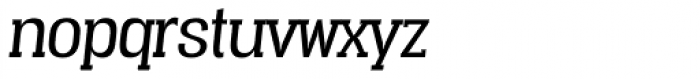 Vacer Serif Book Italic Font LOWERCASE