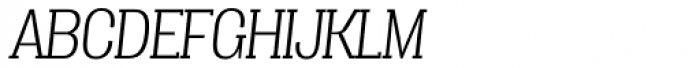 Vacer Serif Light Italic Font UPPERCASE