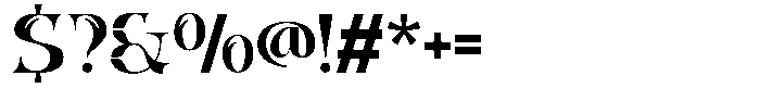 Vacero Font OTHER CHARS