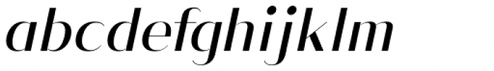 Vage Light Italic Font LOWERCASE