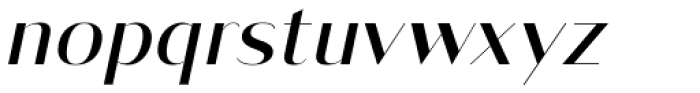 Vage Light Italic Font LOWERCASE