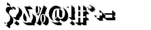 Vagento Extrude Font OTHER CHARS