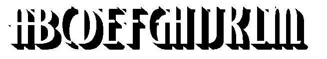 Vagento Extrude Font UPPERCASE
