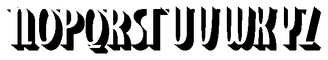 Vagento Extrude Font UPPERCASE