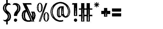 Vagento Fill Font OTHER CHARS
