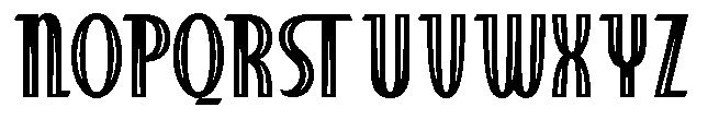 Vagento Fill Font UPPERCASE