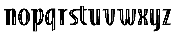Vagento Fill Font LOWERCASE