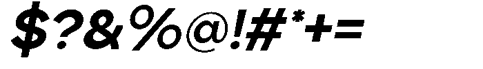 Vagnola Italic Font OTHER CHARS