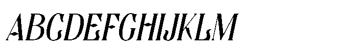 Valacia Italic Font UPPERCASE