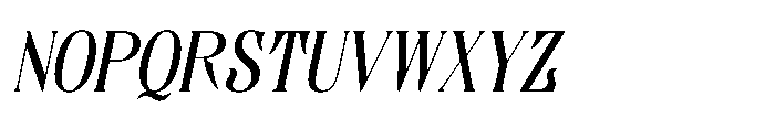 Valacia Italic Font UPPERCASE