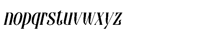 Valacia Italic Font LOWERCASE