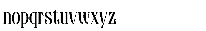 Valacia Regular Font LOWERCASE
