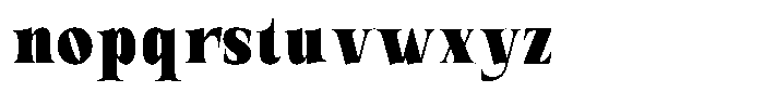 Valdrisse Black Condensed Font LOWERCASE