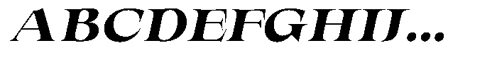 Valdrisse Black Expanded Italic Font UPPERCASE