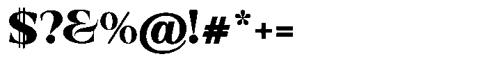 Valdrisse Black Expanded Font OTHER CHARS