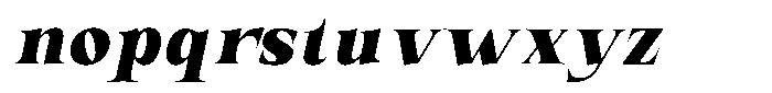 Valdrisse Black Italic Font LOWERCASE