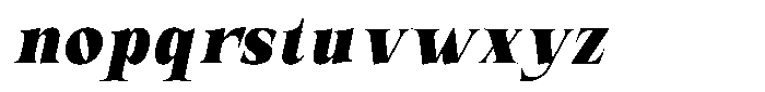 Valdrisse Black Semi Condensed Italic Font LOWERCASE