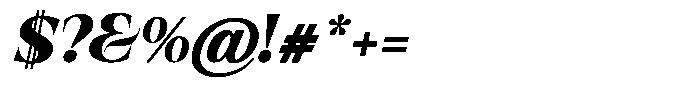 Valdrisse Black Semi Expanded Italic Font OTHER CHARS