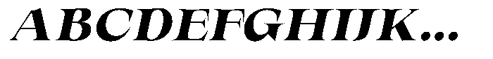 Valdrisse Black Semi Expanded Italic Font UPPERCASE