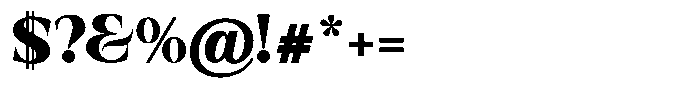 Valdrisse Black Semi Expanded Font OTHER CHARS