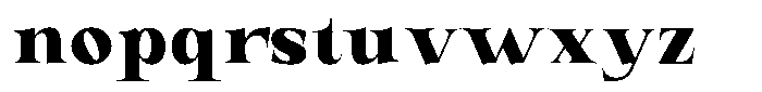 Valdrisse Black Semi Expanded Font LOWERCASE