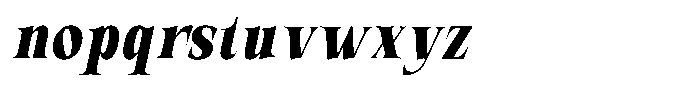 Valdrisse Bold Condensed Italic Font LOWERCASE