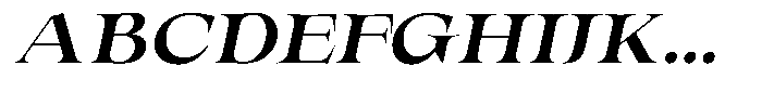 Valdrisse Bold Expanded Italic Font UPPERCASE