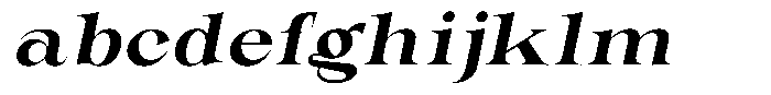 Valdrisse Bold Expanded Italic FONT