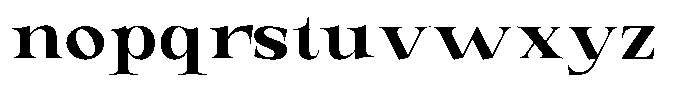 Valdrisse Bold Expanded Font LOWERCASE