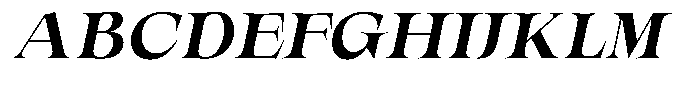 Valdrisse Bold Semi Expanded Italic Font UPPERCASE