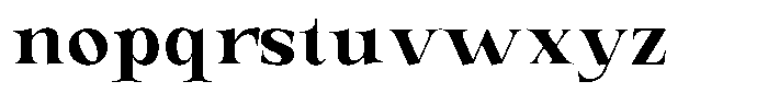 Valdrisse Bold Semi Expanded Font LOWERCASE